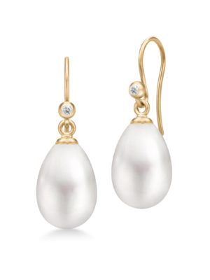 JULIE SANDLAU - ØREDOBBER, AFRODITE WHITE PEARL
