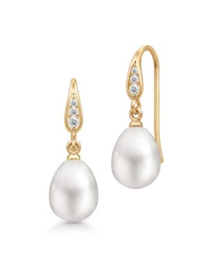 JULIE SANDLAU - ØREDOBBER, OCEAN WHITE PEARL