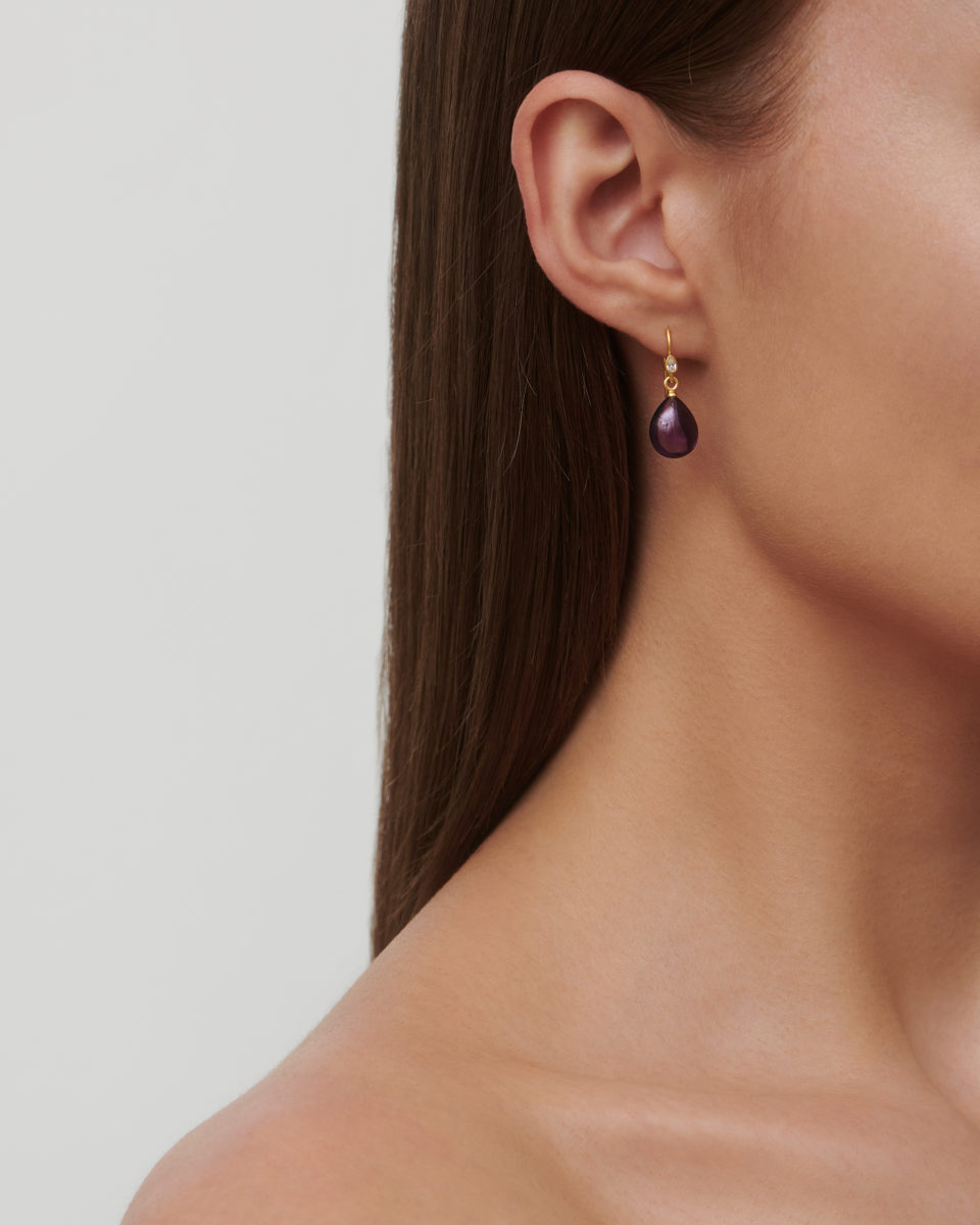 JULIE SANDLAU - ØREDOBBER, PRIMA BALLERINA AMETHYST - STYLING