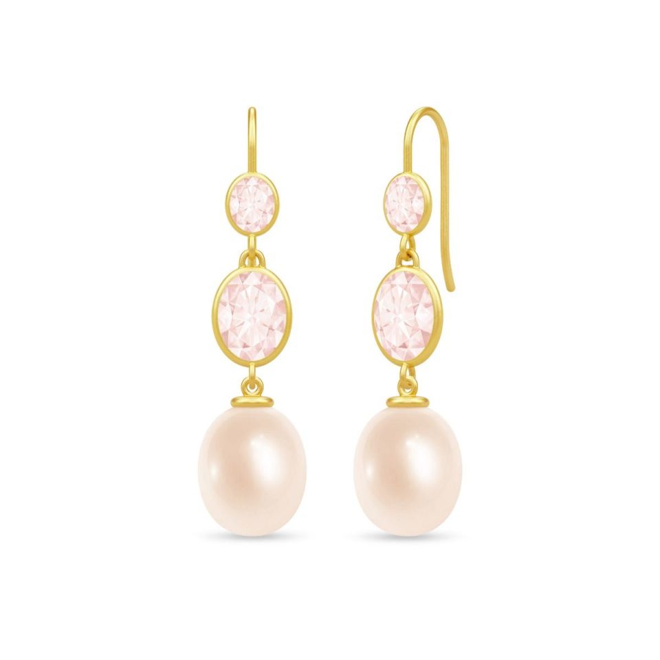 JULIE SANDLAU - ØREDOBBER, CALLAS CHANDELIERS PINK PEARL