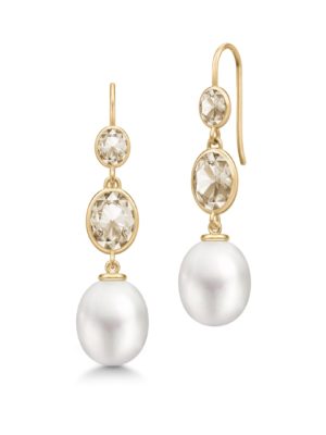 JULIE SANDLAU - ØREDOBBER, CALLAS CHANDELIERS WHITE PEARL