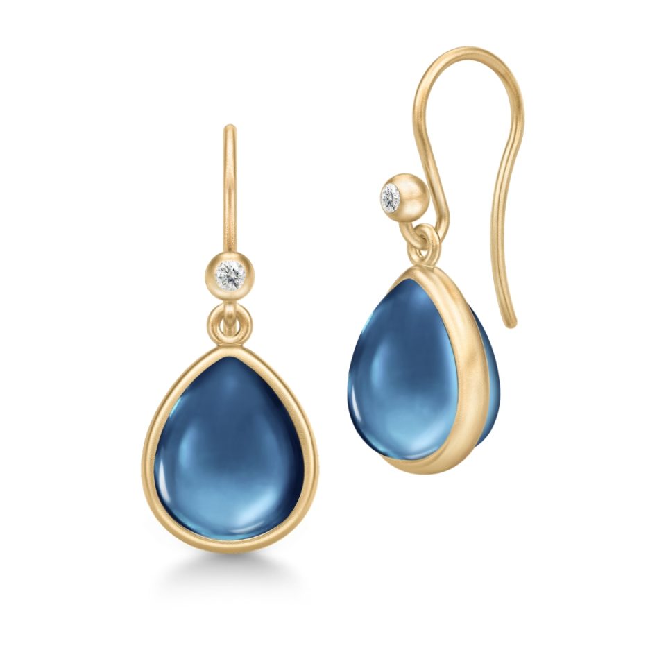 JULIE SANDLAU - ØREDOBBER, PALOMA SAPPHIRE BLUE