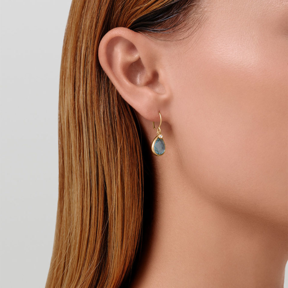 JULIE SANDLAU - ØREDOBBER, LEELA AQUA BLUE - STYLING