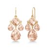 JULIE SANDLAU - ØREDOBBER, OLIVIA CHANDELIER PEACH MORGANITE