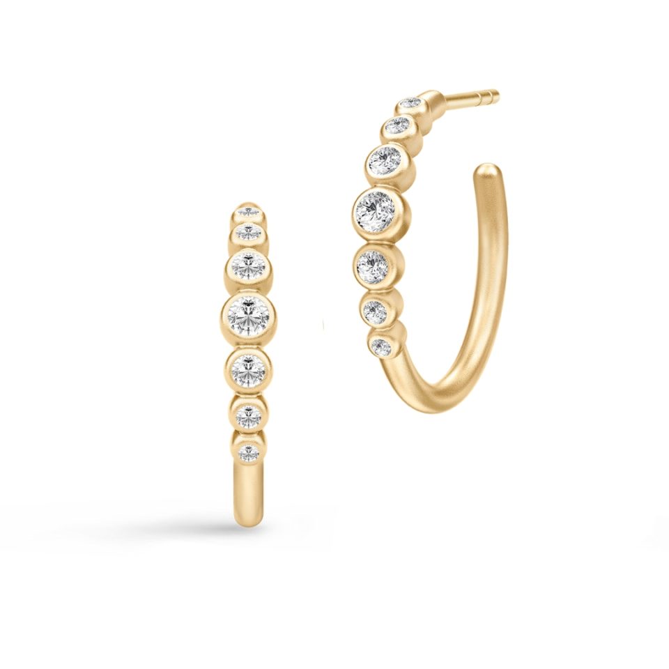 JULIE SANDLAU - ØREDOBBER, GRACE HOOPS CLEAR - DETALJER