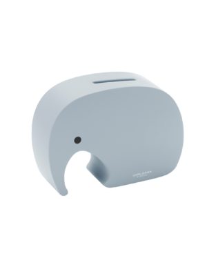 GEORG JENSEN HOME - ELEPHANT, MINIPHANT BLUE SPRINKLE SPAREBØSSE