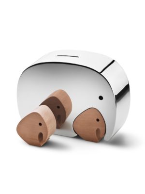 GEORG JENSEN HOME - ELEPHANT, MONEYPHANT SPAREBØSSE MED TVILLINGER