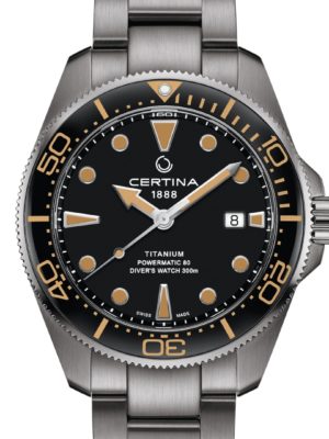 C032.607.44.051.00 CERTINA - DS ACTION DIVER 43 MM POWERMATIC 80 TITANIUM - DETALJER