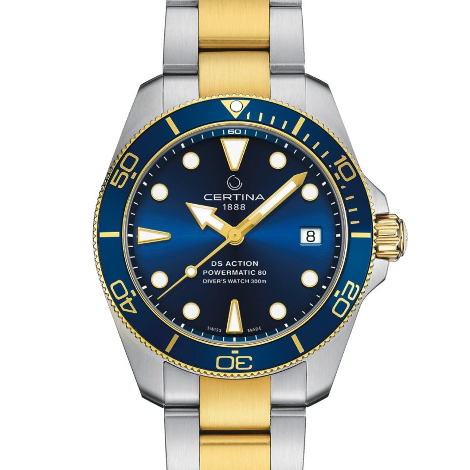 C032.807.22.041.10 CERTINA - DS ACTION DIVER 38 MM POWERMATIC 80 SEA TURTLE CONSERVANCY SPECIAL EDITION - DETALJER