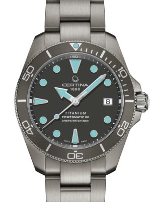 C032.807.44.081.00 CERTINA - DS ACTION DIVER 38 MM POWERMATIC 80 TITANIUM UNISEX - DETALJER