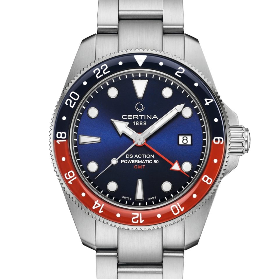 C032.929.11.041.00 CERTINA - DS ACTION GMT 41 MM POWERMATIC 80 - DETALJER