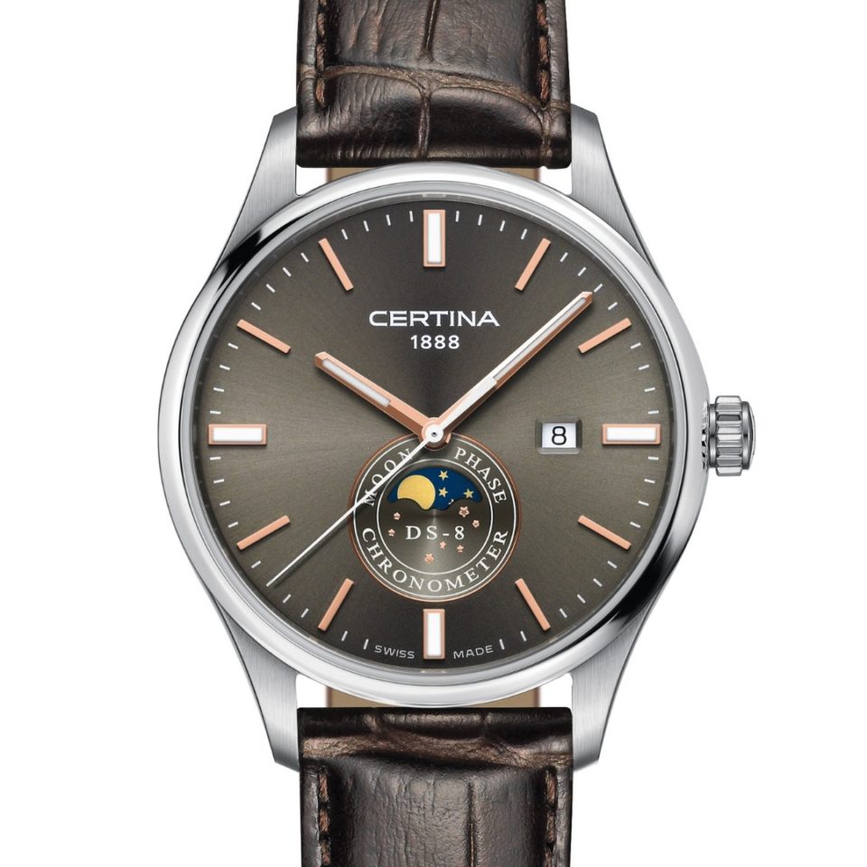 C033.457.16.081.00 CERTINA - DS-8 MOON PHASE 41 MM - DETALJER