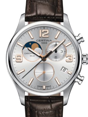C033.460.16.037.00 CERTINA - DS-8 CHRONOGRAPH MOON PHASE 42 MM - DETALJER