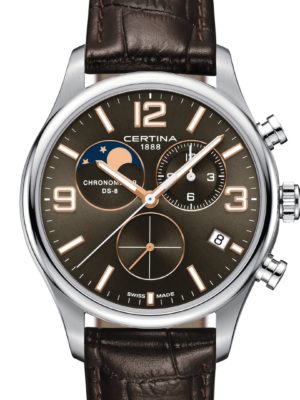 C033.460.16.087.00 CERTINA - DS-8 CHRONOGRAPH MOON PHASE 42 MM - DETALJER