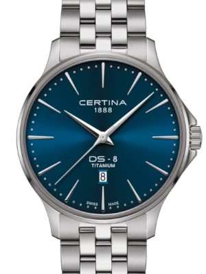 C045.410.44.041.00 CERTINA - DS-8 GENT 40 MM TITANIUM - DETALJER