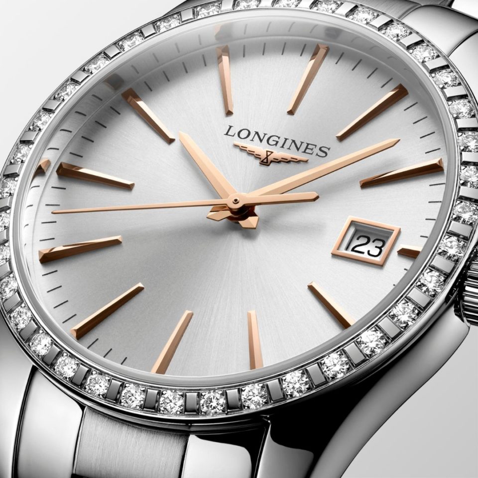 L2.386.0.72.6 LONGINES - CONQUEST CLASSIC 34 MM - DETALJER