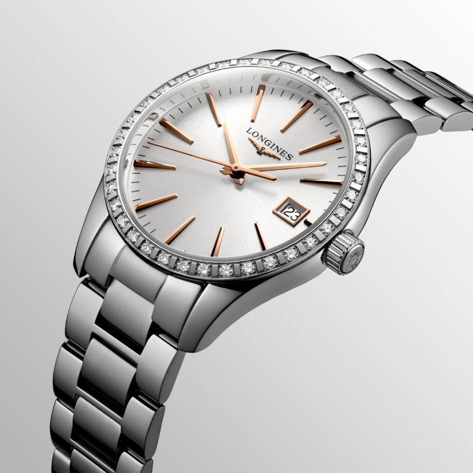 L2.386.0.72.6 LONGINES - CONQUEST CLASSIC 34 MM - DETALJER