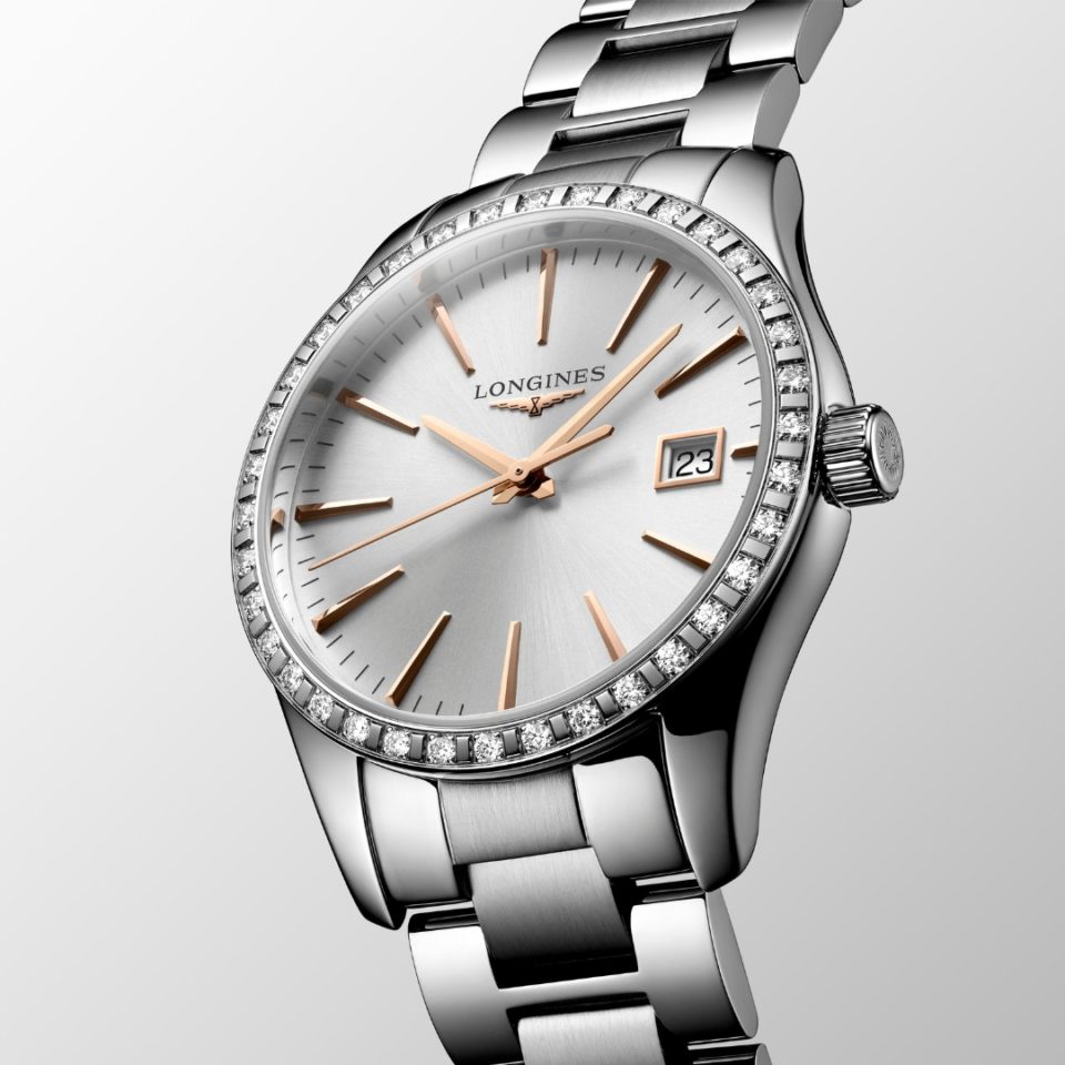 L2.386.0.72.6 LONGINES - CONQUEST CLASSIC 34 MM - DETALJER