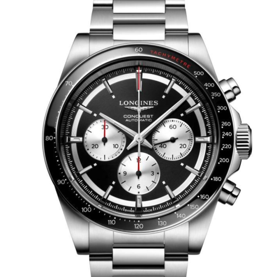 L3.835.4.52.6 LONGINES - CONQUEST CHRONOGRAPH 42 MM - DETALJER