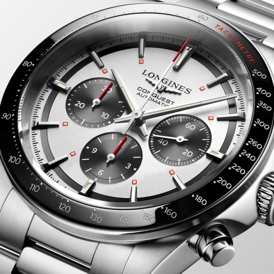 L3.835.4.72.6 LONGINES - CONQUEST CHRONOGRAPH 42 MM - DETALJER
