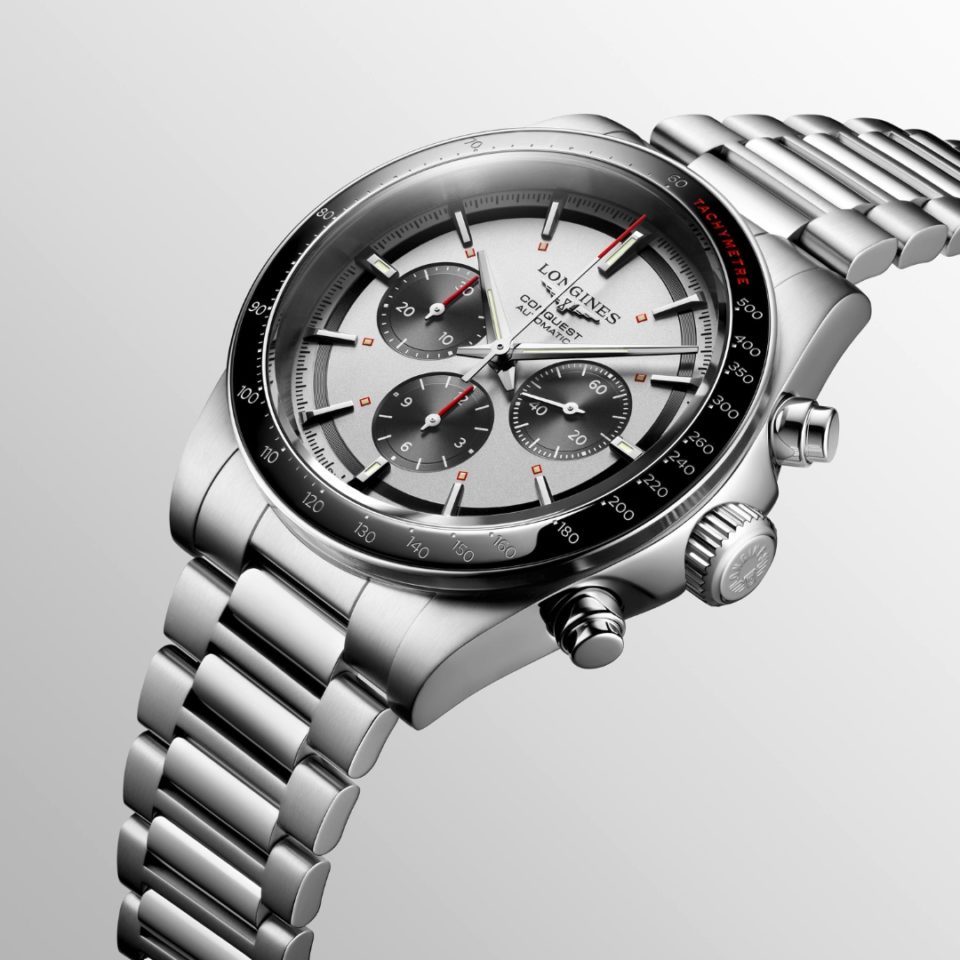 L3.835.4.72.6 LONGINES - CONQUEST CHRONOGRAPH 42 MM - DETALJER
