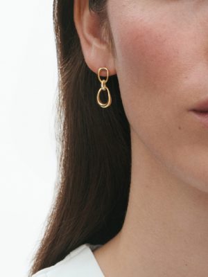 GEORG JENSEN - ØREDOBBER, OFFSPRING ØRERINGER 0,05 CT. GULT GULL - STYLING